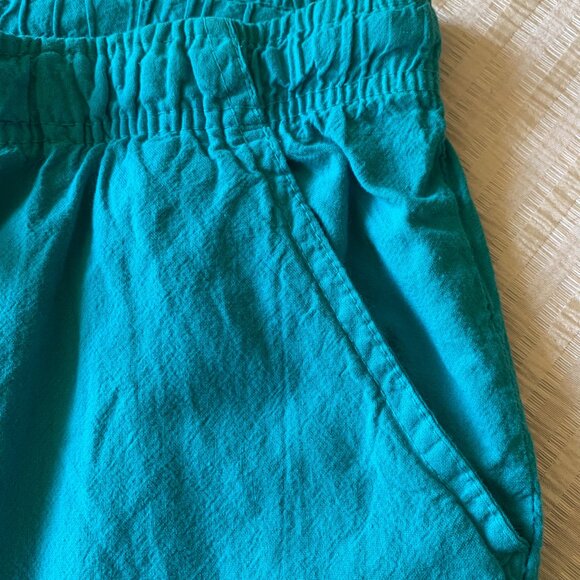 Laura Scott Pull On Capri Pants XL Turquoise Comfy Summer Beach Coastal Preppy - Picture 4 of 6